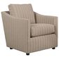 Huntington House Accent Chair in Gold, Brick, and Cream Stripe, , large