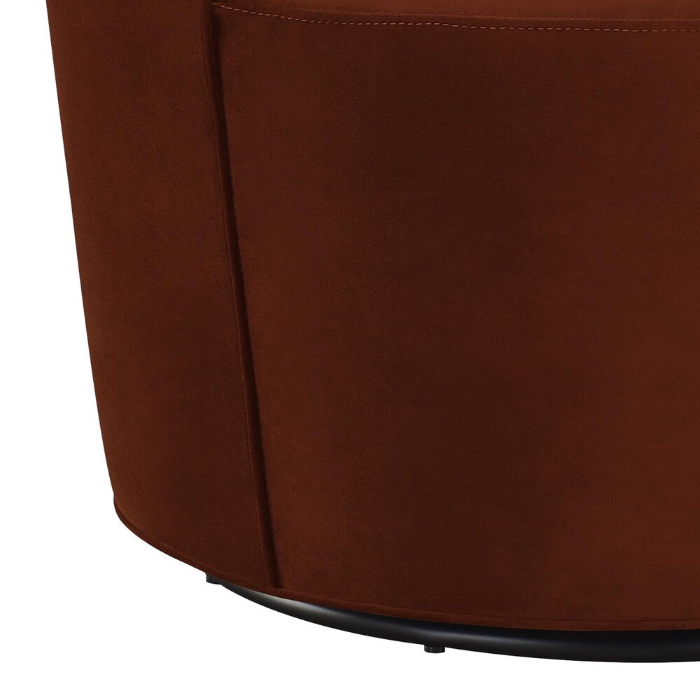 37B Joyce Swivel Accent Chair in Orange, , large