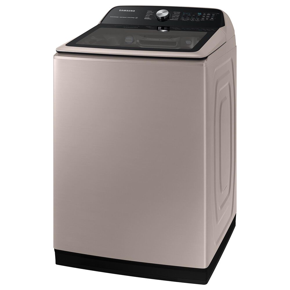 Samsung 5.1 Cu. Ft. Smart Top Load Washer with ActiveWave Agitator in Champagne, , large