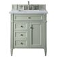 James Martin Brittany 30" Single Bathroom Vanity in Sage Green with 3 cm Arctic Fall Solid Surface Top and Rectangular Sink, , large