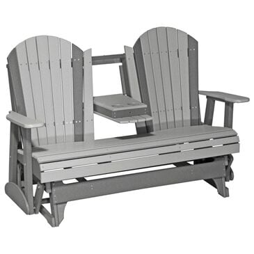 Amish Orchard 5" Adirondack Glider in Dove Gray and Slate, , large