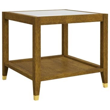 Stickley Furniture Surrey Hills Glass Top End Table in Bay Brown, , large