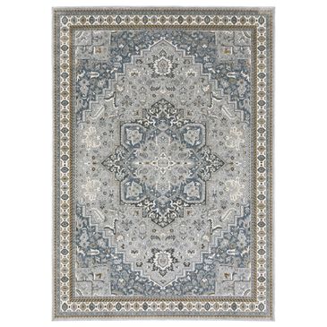 Oriental Weavers Ellington 9"10" x 12"10" Blue and Grey Area Rug, , large