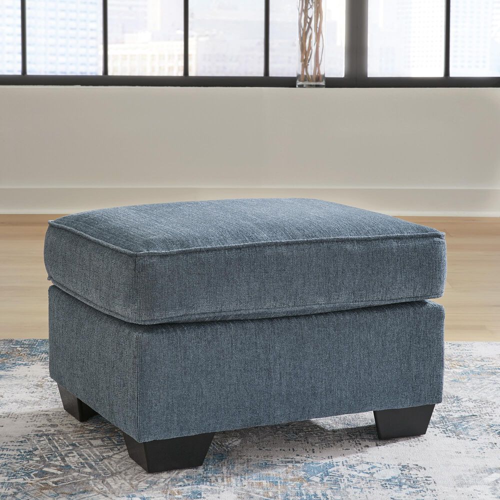 Signature Design by Ashley Cashton Ottoman in Blue, , large