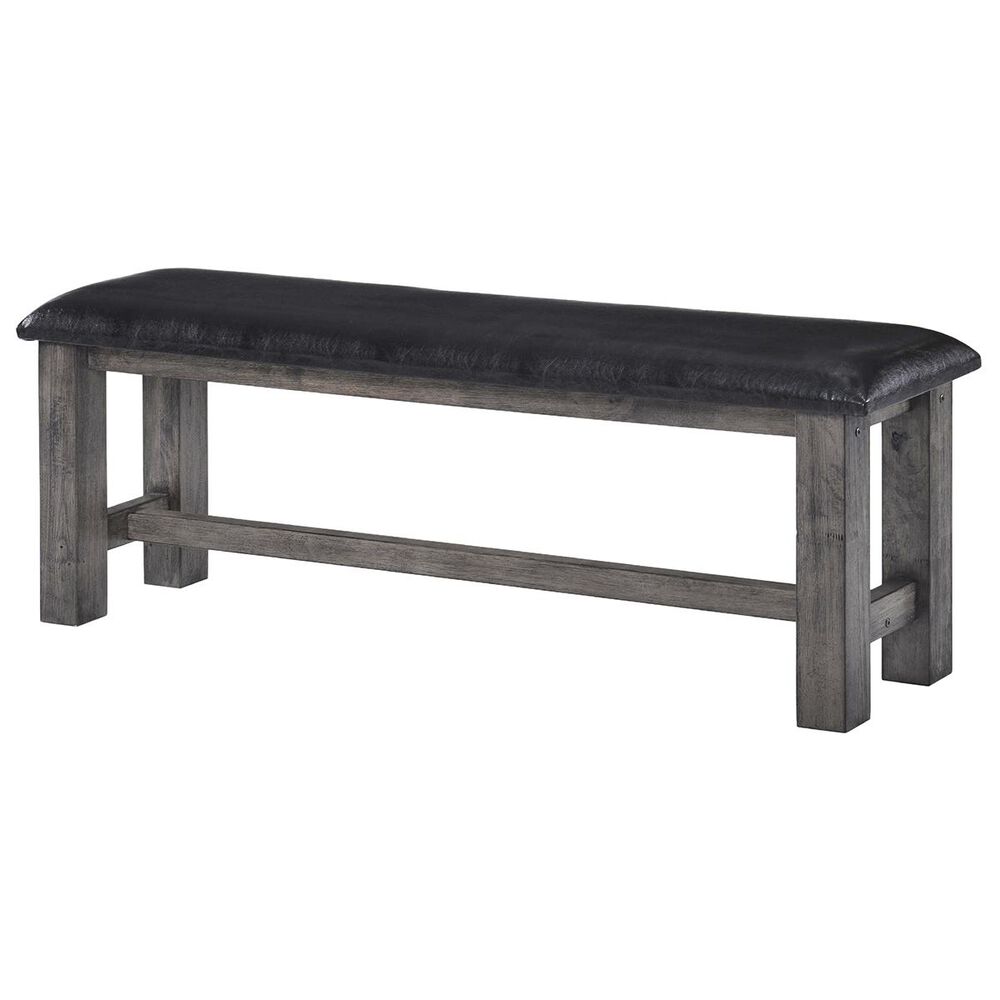 Mayberry Hill Nathan Dining Bench in Gray Oak - Bench Only, , large