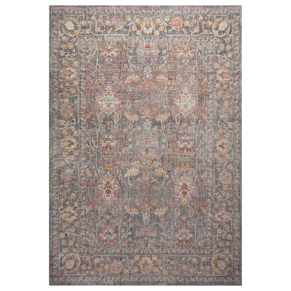 Chris Loves Julia x Loloi Rosemarie 6"3" x 9" Stone and Multicolor Area Rug, , large