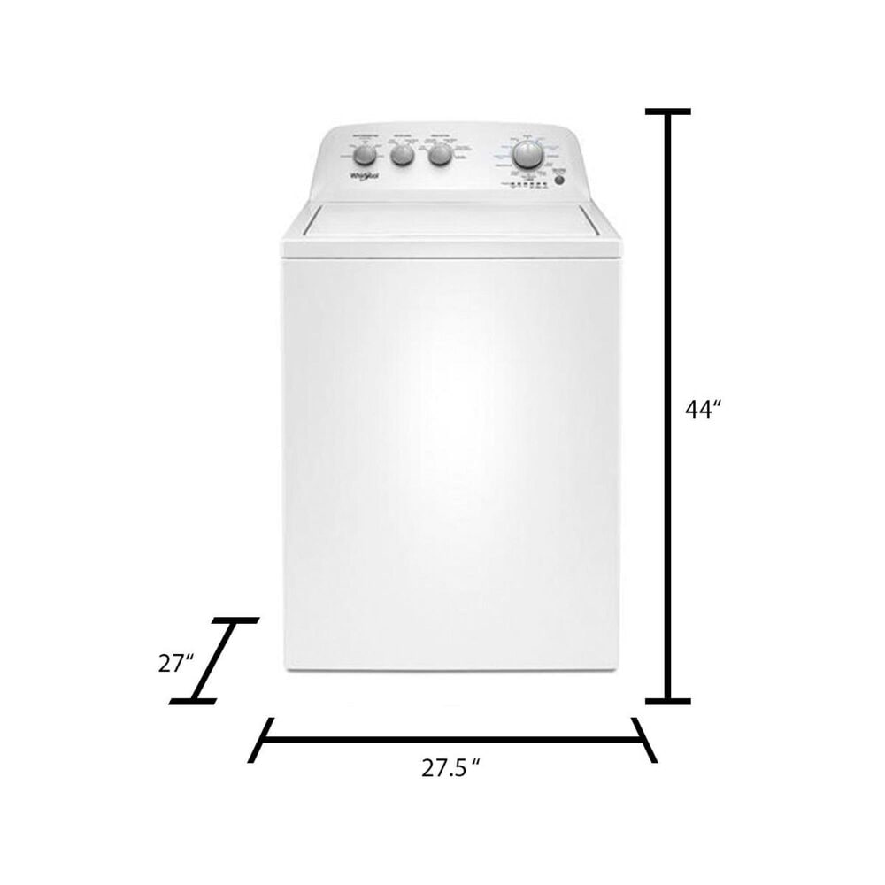 Whirlpool 3.9 Cu Ft Top Load Washer in White, , large