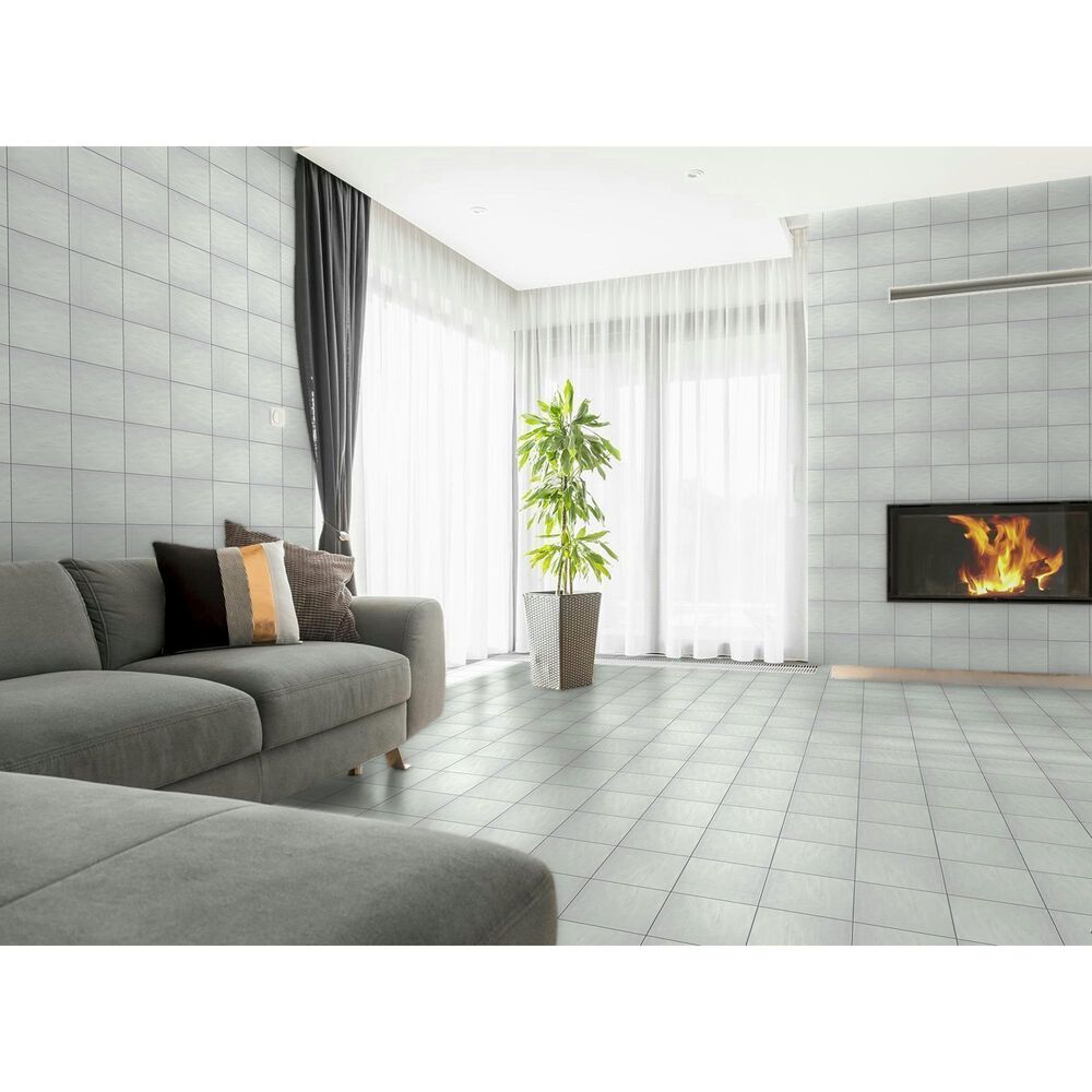 Emser Passion Blanco 9&quot; x 9&quot; Matte Porcelain Tile, , large