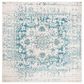 Safavieh Madison MAD603J 5" Square Teal and Ivory Area Rug, , large