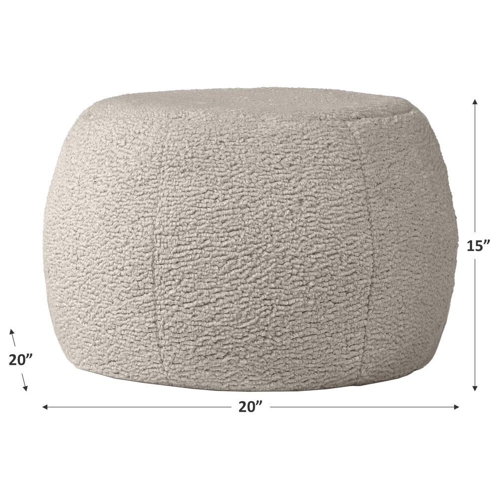 Jaxx Ellis Small Pouf in Smoke, , large