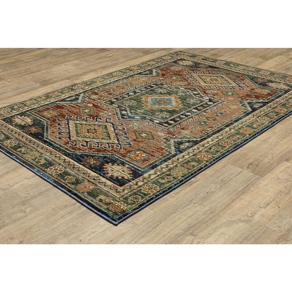 Oriental Weavers Andorra 7&#39;10&quot; x 10&#39;10&quot; Blue and Multicolor Area Rug, , large