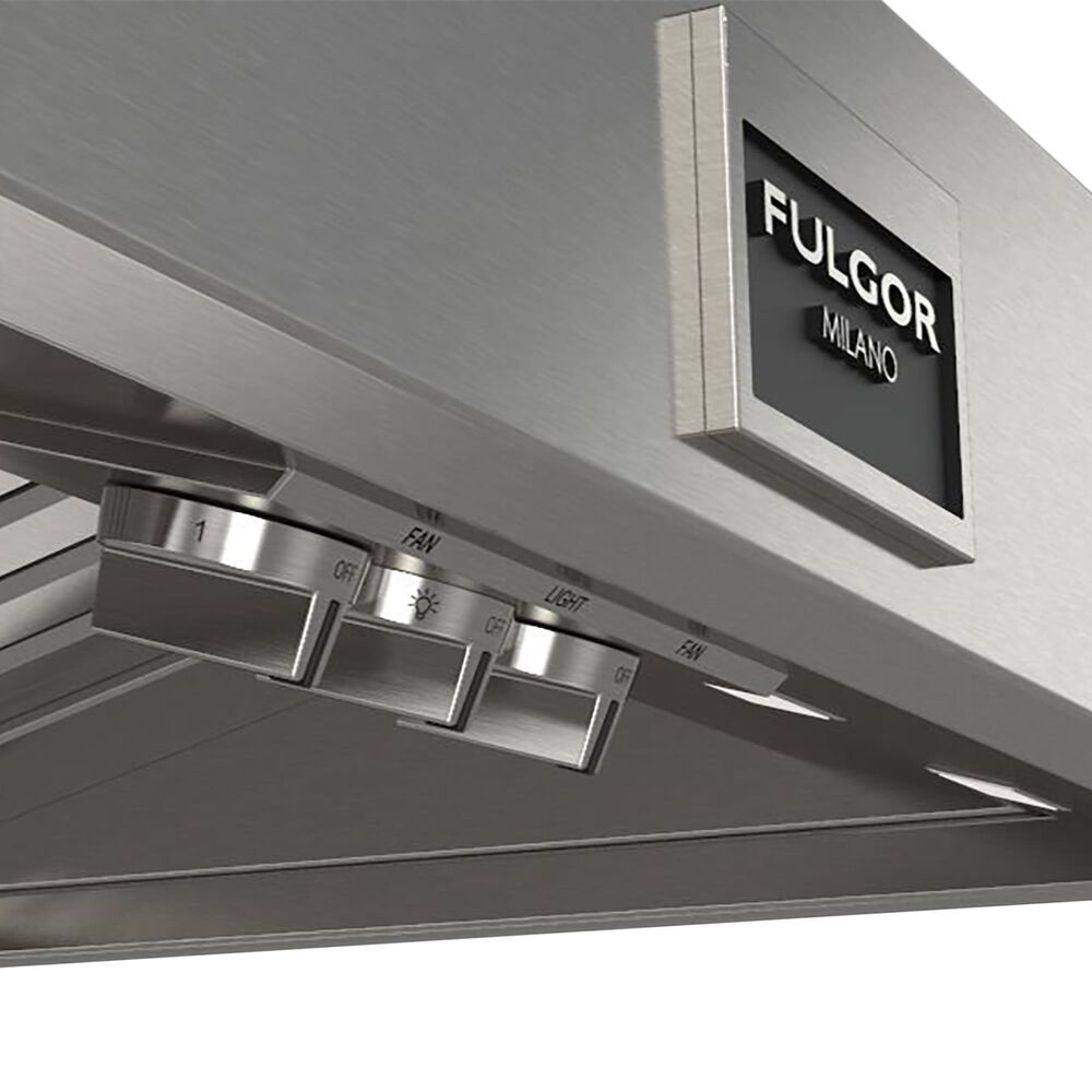 Fulgor Milano 600 Series 36&quot; Pro Wall-Mount Range Hood with 1000 CFM in Stainless Steel, , large