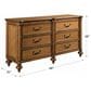 American Drew Berkshire Dresser in Golden Oak, , large