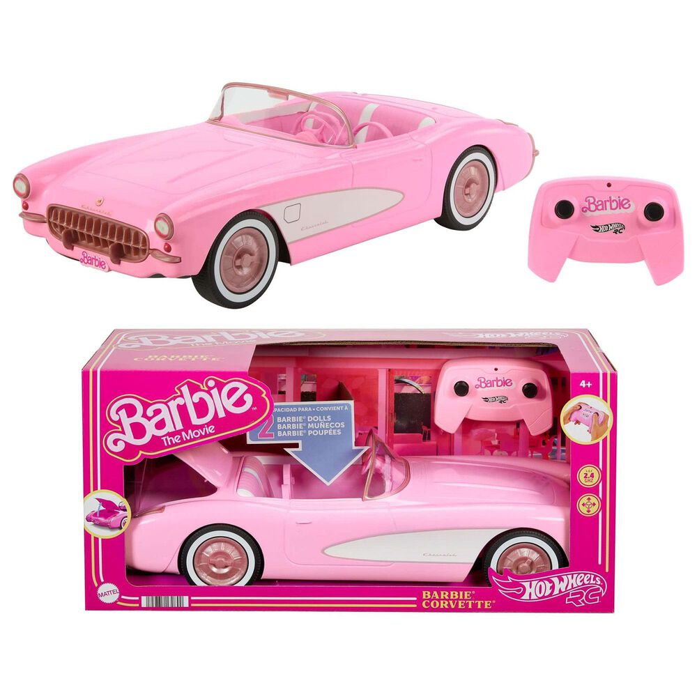 Hot Wheels Barbie Corvette Remote Control, , large