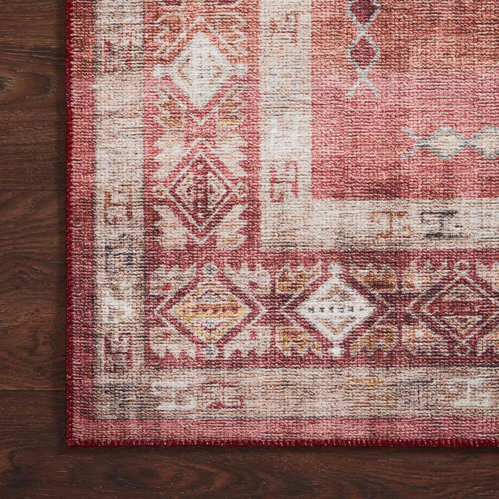 Loloi II Heidi 6&#39; x 9&#39; Sunset and Natural Area Rug, , large