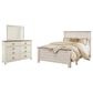 Signature Design by Ashley Willowton 3 Piece King Bedroom Set in Whitewash Finish, , large