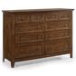 Hawthorne Furniture San Mateo 10-Drawer Dresser and Mirror in Tuscan, , large