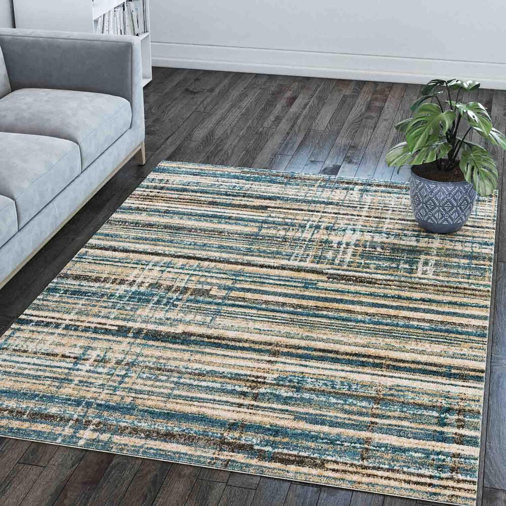 Dalyn Rug Company Karma KM8 9&#39;4&quot; x 13&#39;2&quot; Blue Area Rug, , large