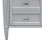 James Martin Brittany 36" Single Bathroom Vanity in Urban Gray with 3 cm Carrara White Marble Top and Rectangle Sink, , large