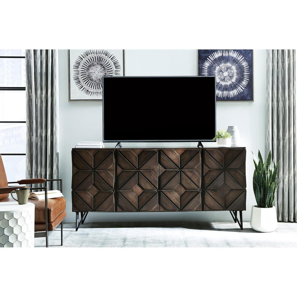 Signature Design by Ashley Chasinfield 72&quot; Large TV Stand in Dark Espresso Brown, , large