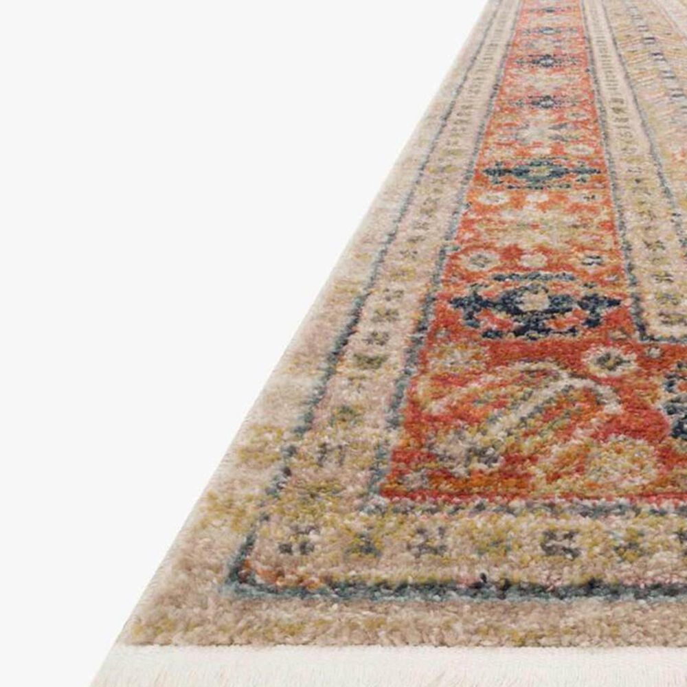 Magnolia Home Graham GRA-03 5&#39;5&quot; x 7&#39;6&quot; Persimmon and Antique Ivory Area Rug, , large