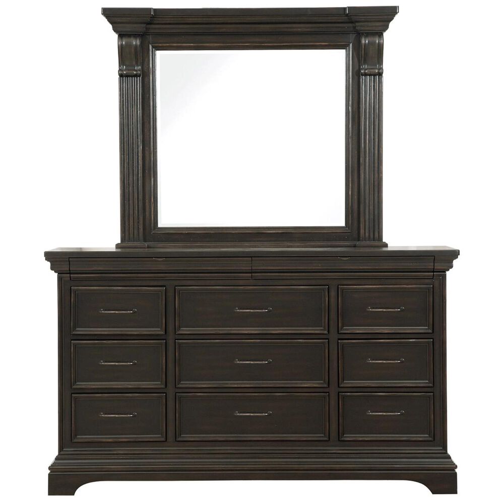at HOME Caldwell Dresser and Mirror in Dark Expresso, , large