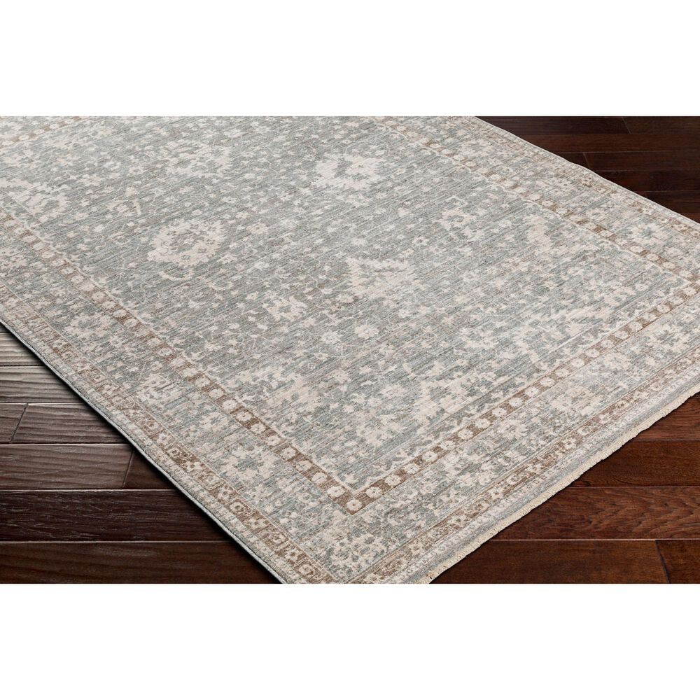 Surya Carlisle 3&#39;11&quot; x 5&#39;11&quot; Light Sage, Pale Blue, Light Gray and Ivory Area Rug, , large