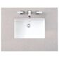 James Martin Breckenridge 30" Single Bathroom Vanity in Bright White with 3 cm Eternal Serena Quartz Top and Rectangular Sink, , large