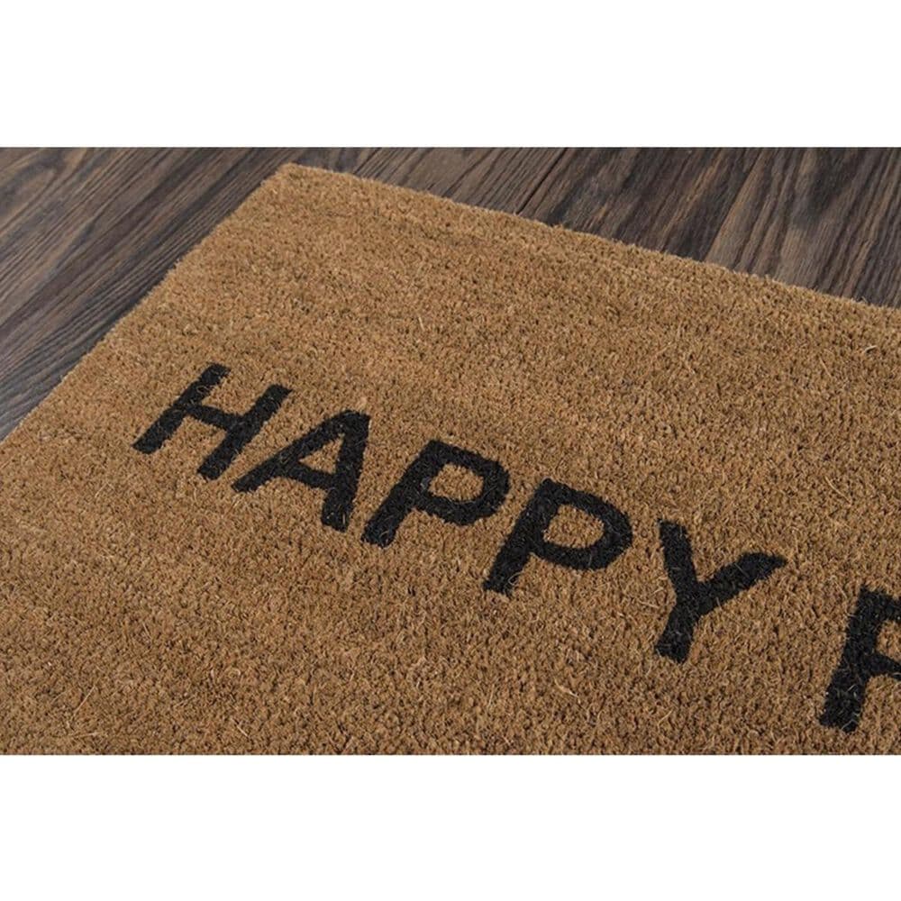 Novogratz Aloha Happy ALO-7 1&#39;6&quot; x 2&#39;6&quot; Natural Door Mat, , large