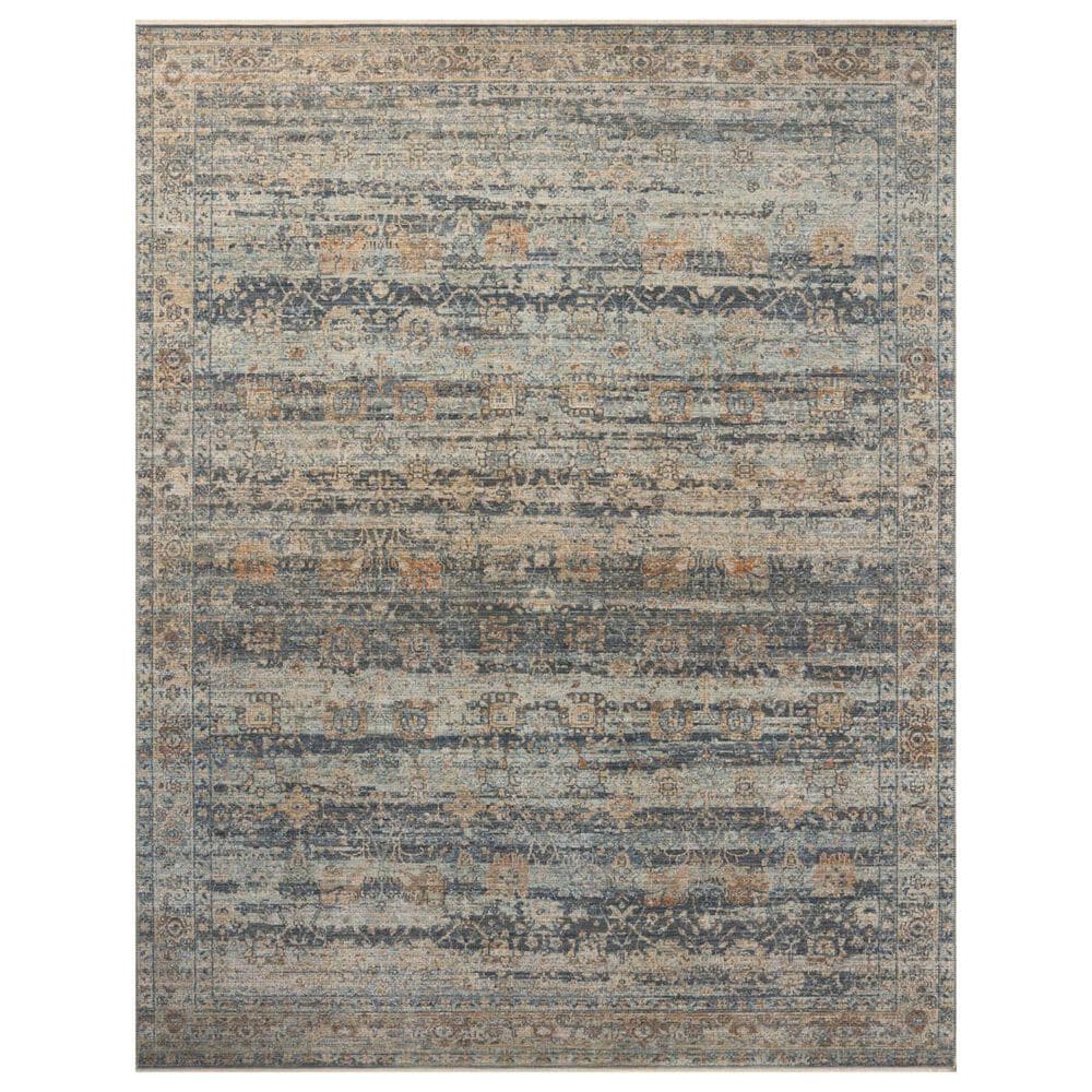 Loloi Heritage 12" x 12" Square Sky and Sunset Area Rug, , large