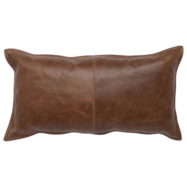 Classic Home Kona 14" x 26" Leather Pillow in Brown, , large