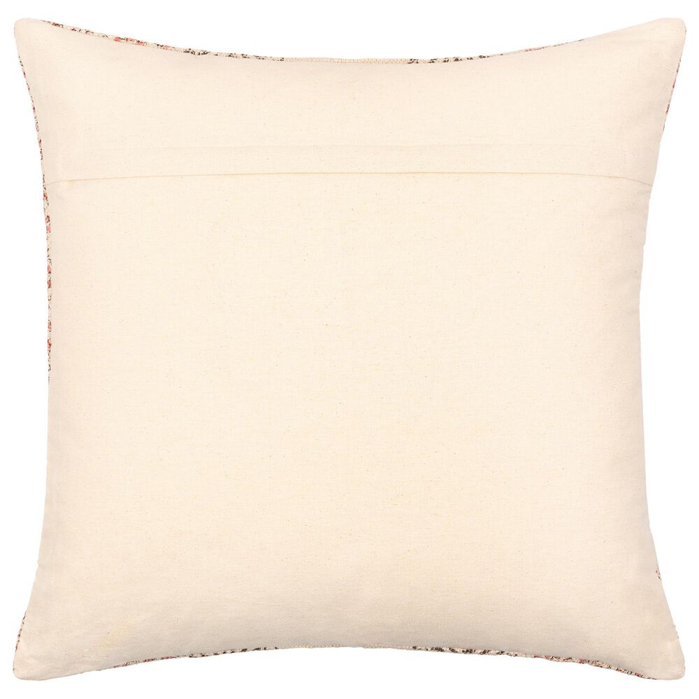 Surya Prisha 20&quot; x 20&quot; Throw Pillow in Rose, Dark Brown and Light Beige, , large