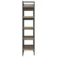 Signature Design by Ashley Montia 76" Bookcase in Light Brown and Gunmetal Gray, , large