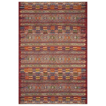 Loloi Mika 10"6" x 13"9" Red and Multicolor Area Performance Rug, , large