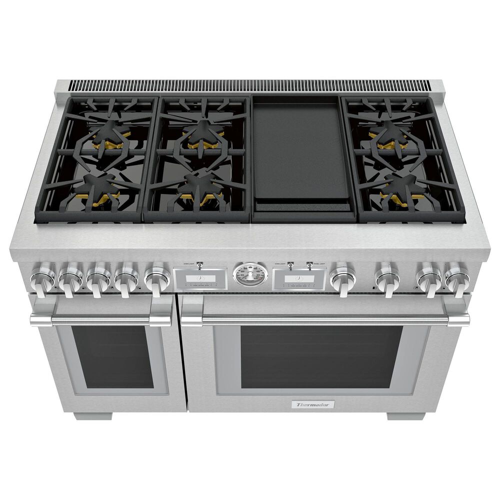 Thermador 48&quot; Pro Grand Dual Fuel Range with 6 Burners in Stainless Steel, , large