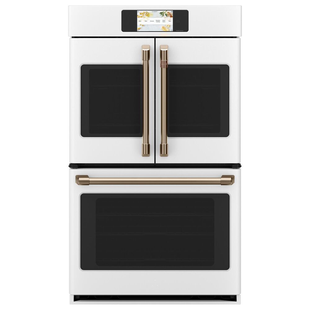 Cafe 30" French-Door Double Wall Oven in Matte White, , large