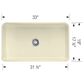 Blanco Cerana 33" Apron Single Bowl Farmhouse Sink in Biscuit, , large