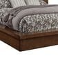 Riva Ridge Modern Loft Queen Bookcase Platform Bed in Brownstone, , large