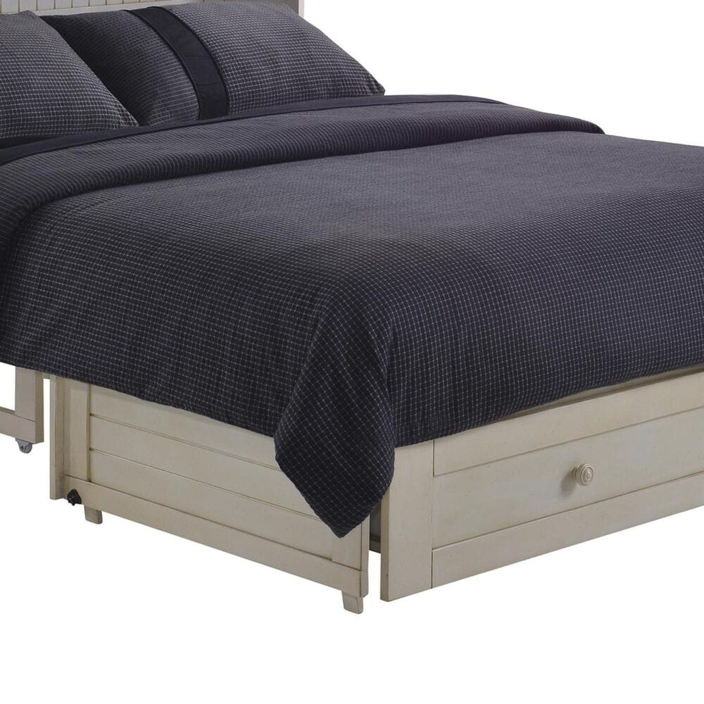 New Day Furniture Daisy Murphy Cabinet Bed with Mattress in Buttercream, , large