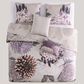 Bebajen Zako Bloom 5-Piece King Comforter Set in Purple, , large