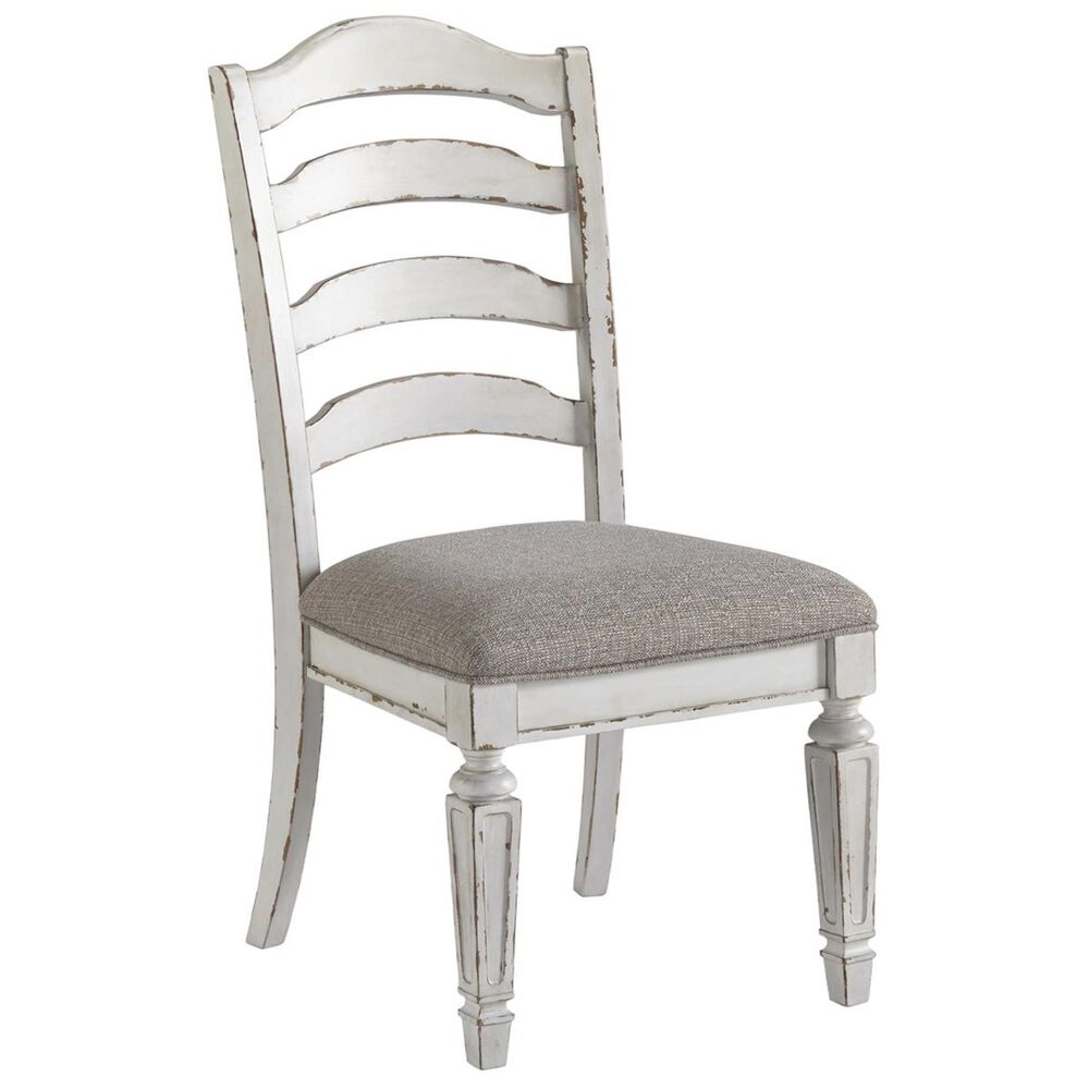 Signature Design by Ashley Realyn Upholstered Dining Chair in Chipped White, , large