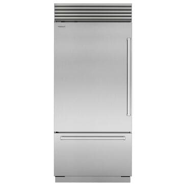Sub-Zero 20.7 Cu. Ft. Classic Left Hinge Bottom-Freezer Refrigerator with Internal Water Dispenser and Pro Handle in Stainless Steel, , large