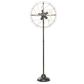 Maple and Jade Bronze Fan Design Floor Lamp, , large