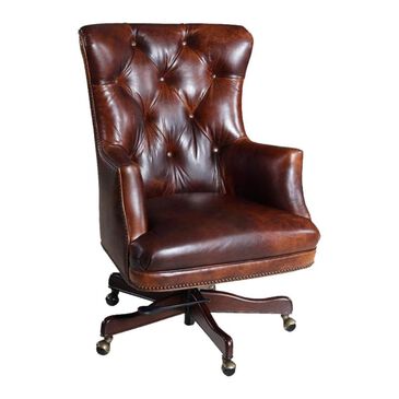 Hooker Furniture Parthenon Temple-87 Executive Swivel Tilt Chair in Brown, , large