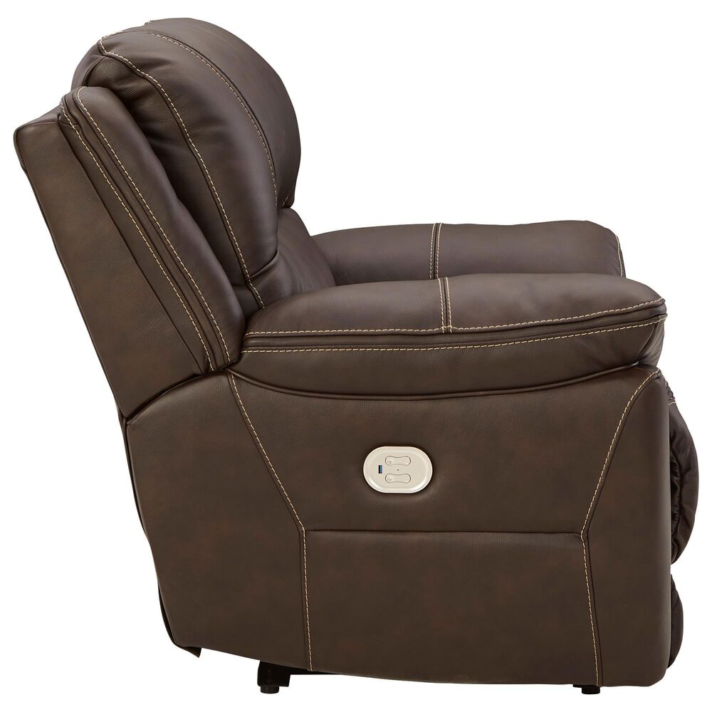 Signature Design by Ashley Dunleith Zero Wall Power Recliner with Power Headrest in Chocolate, , large