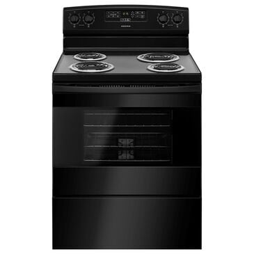 Amana 4.8 Cu. Ft. Electric Range with Bake Assist Temps in Black, , large