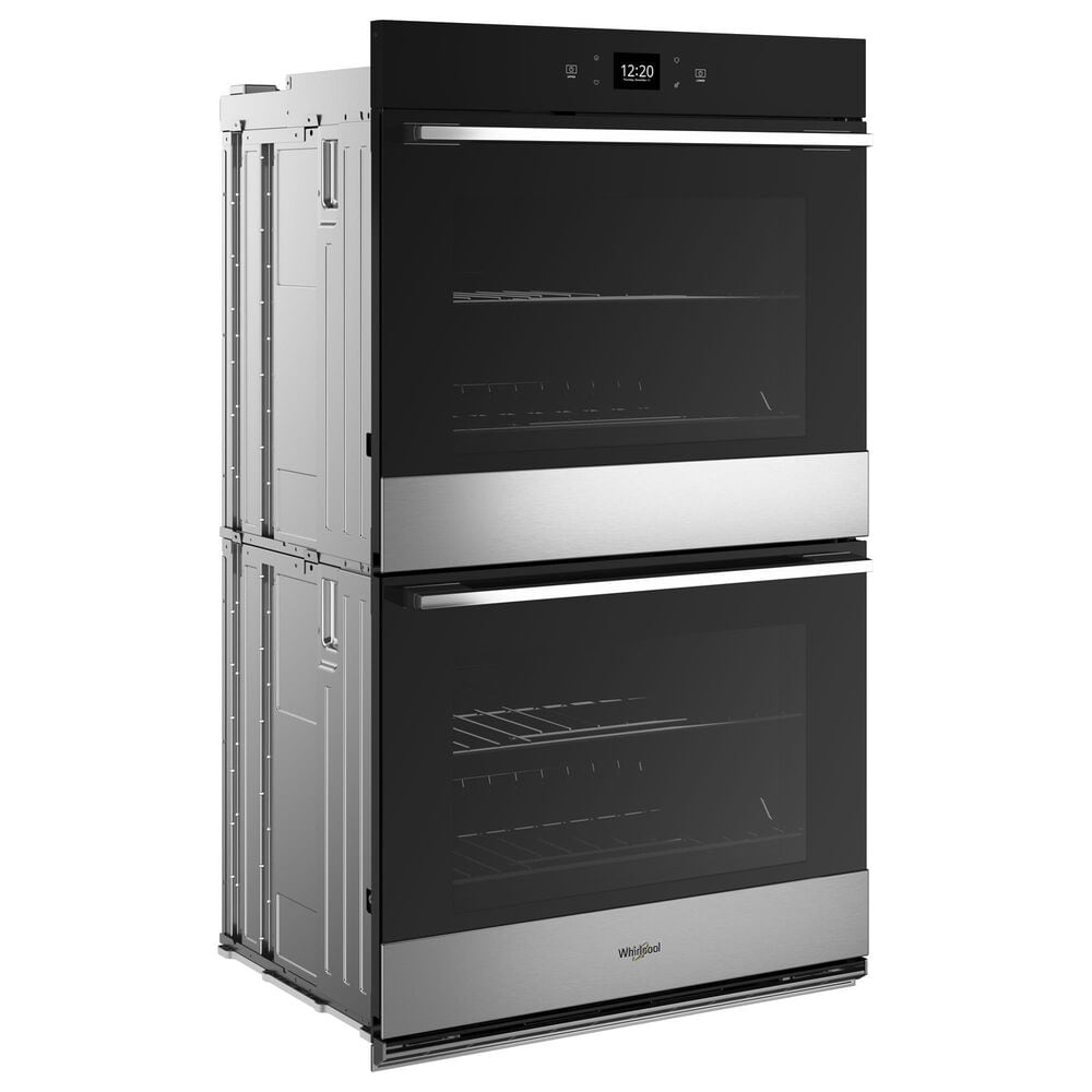 Whirlpool 30&quot; Smart Built-In Electric Convection Double Wall Oven with Air Fry and Fan Convection Cooking in Fingerprint Resistant Stainless Steel, , large