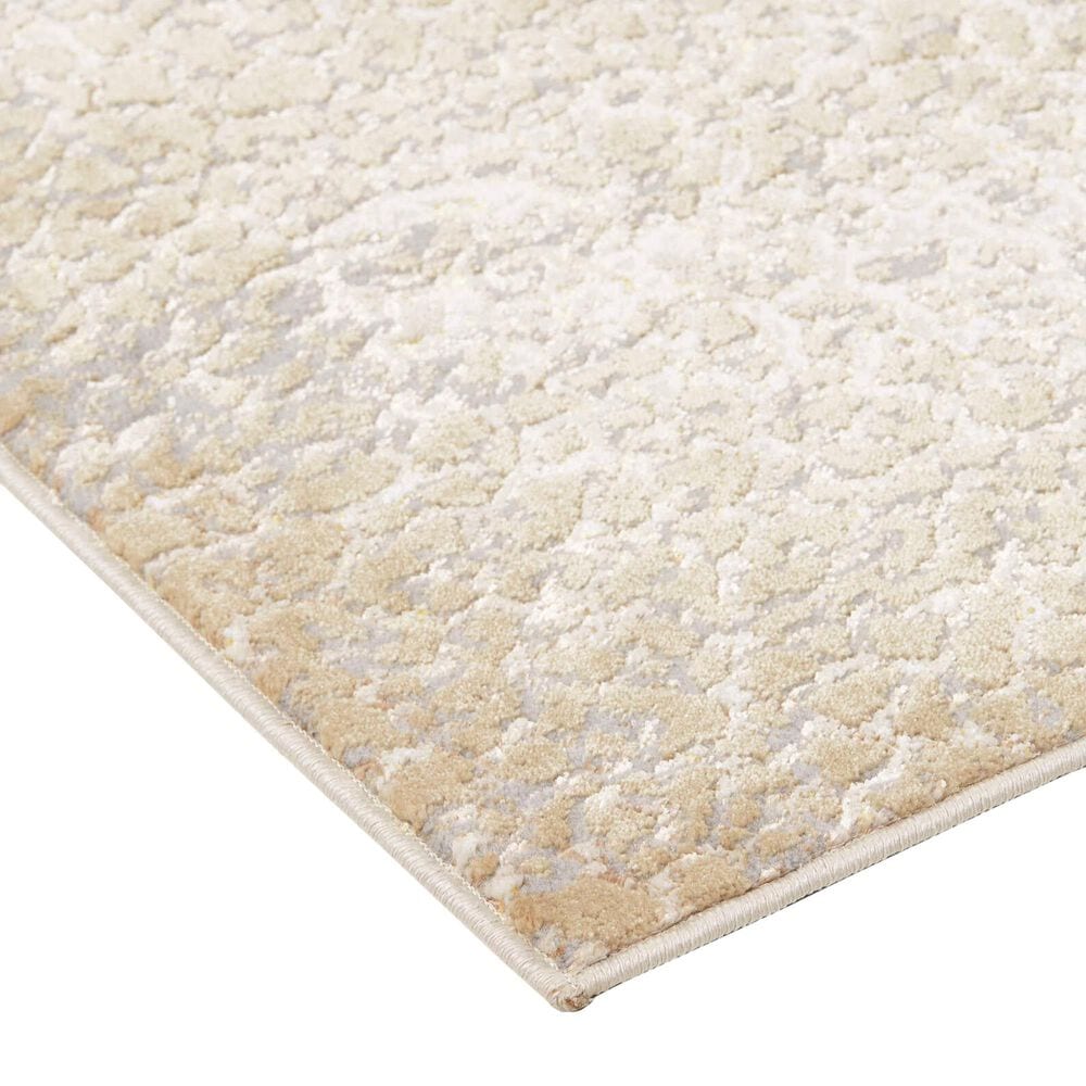 Feizy Rugs Aura 2&#39;10&quot; x 7&#39;10&quot; Ivory and Gold Runner, , large