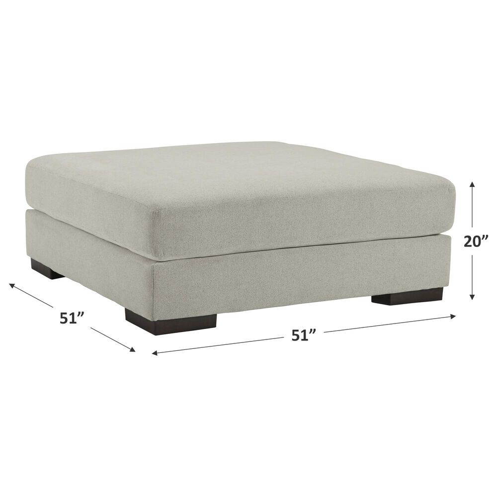 Signature Design by Ashley Artsie Oversized Accent Ottoman in Ash, , large