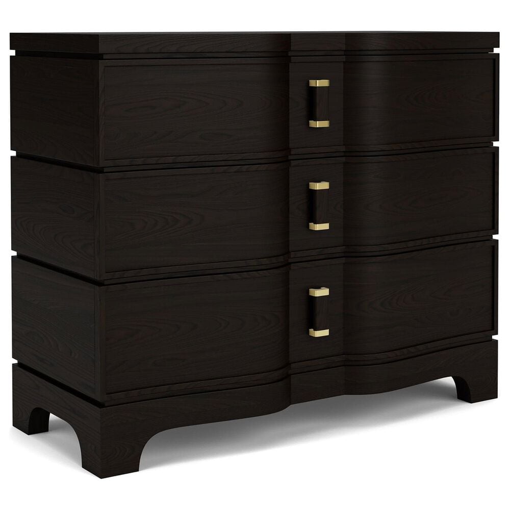 Shannon Hills Lydia 3-Drawer Bachelor"s Chest in Dark Cabernet, , large